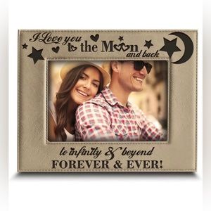 Bella Busta engraved leather photo frame